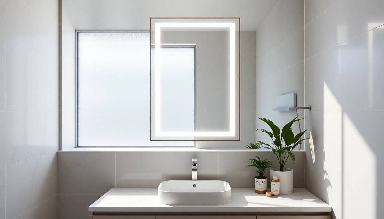 Enhance your led mirror bathroom with elegant designs and modern lighting fixtures.