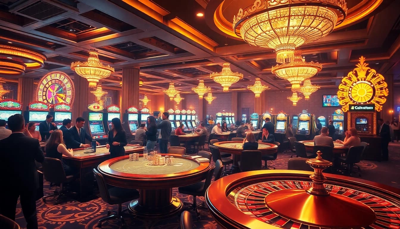 Engaged players experiencing thrilling gaming at Ga6789 casino.