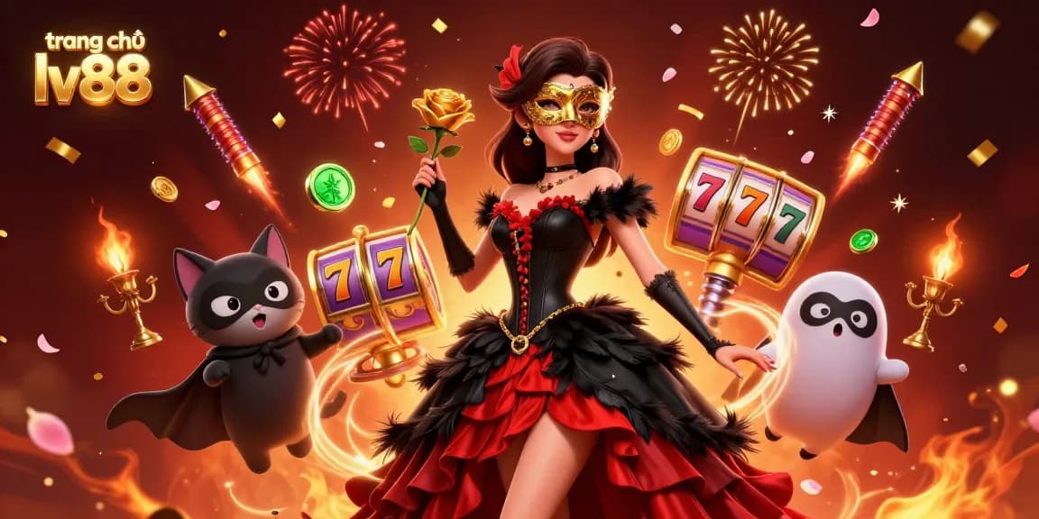 Spin the reels and win at trang chủ lv88 with vibrant casino elements and stunning characters.