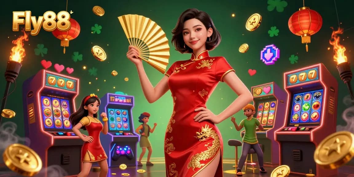 Experience thrilling casino action at Fly88 with jackpot slots and vibrant game elements.