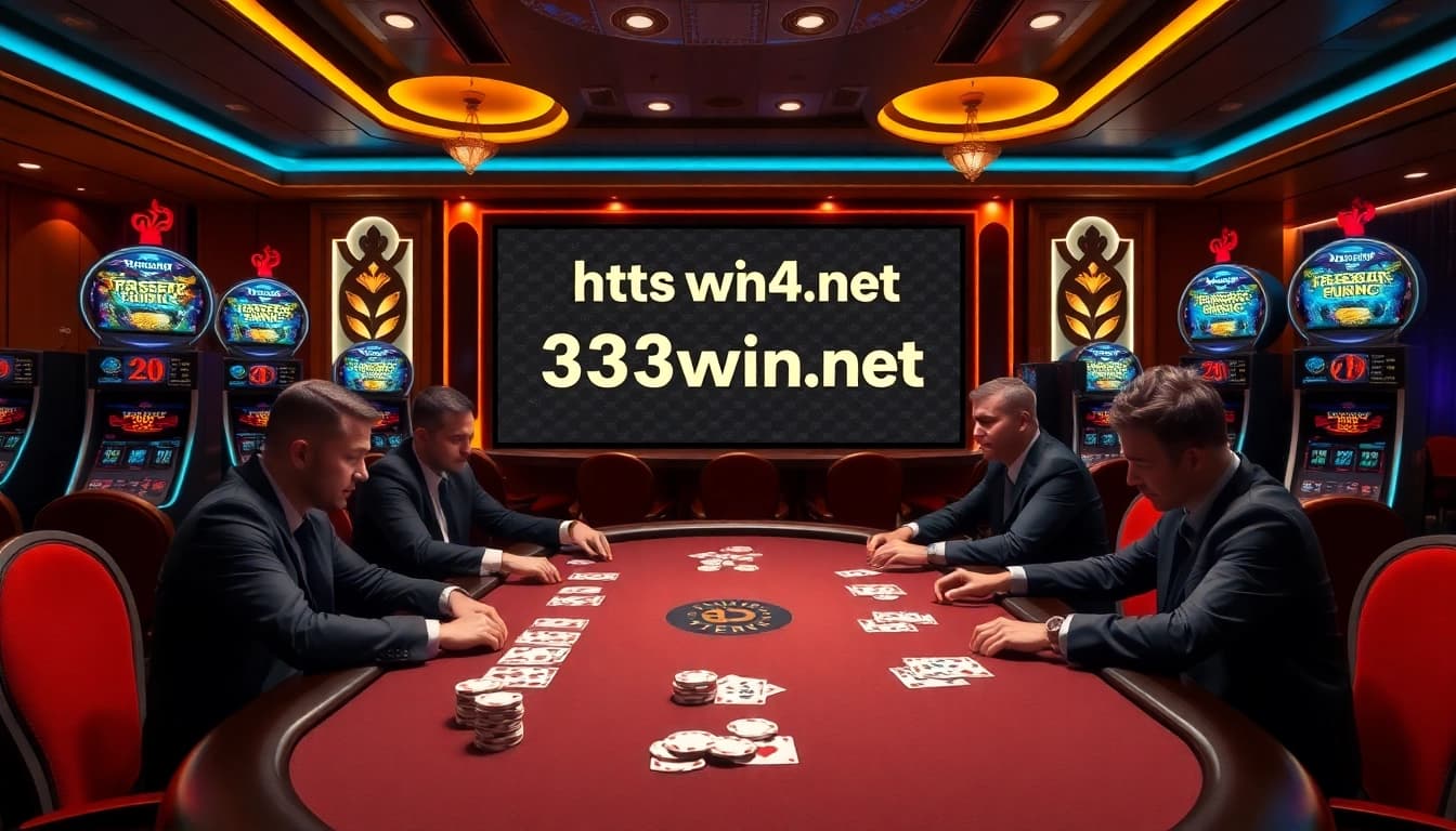 Experience top-tier gaming at https://33win4.net/ with vibrant poker action and luxurious casino elements.