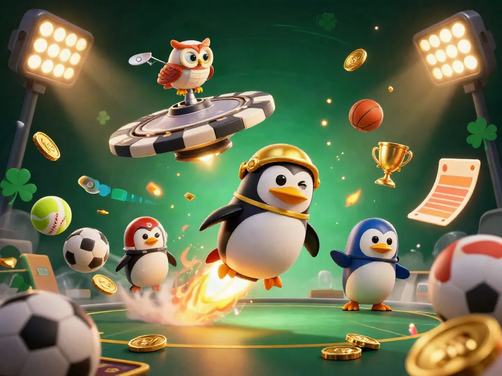 Experience the thrill of VU88, where a dynamic penguin leads a cosmic adventure through the online gaming galaxy.