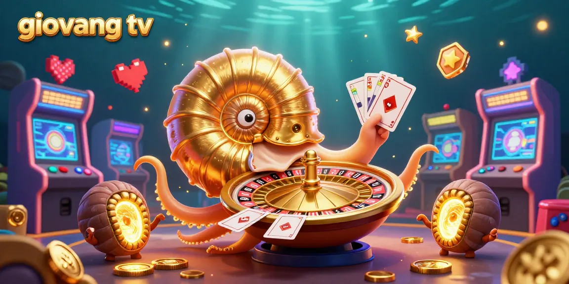 giovang tv showcases vibrant underwater casino scene with a giant nautilus and dynamic gaming elements