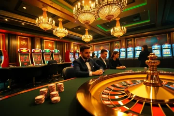 Experience the thrill of gambling at http://febet7.club/ with an engaging casino scene featuring poker and slot games.