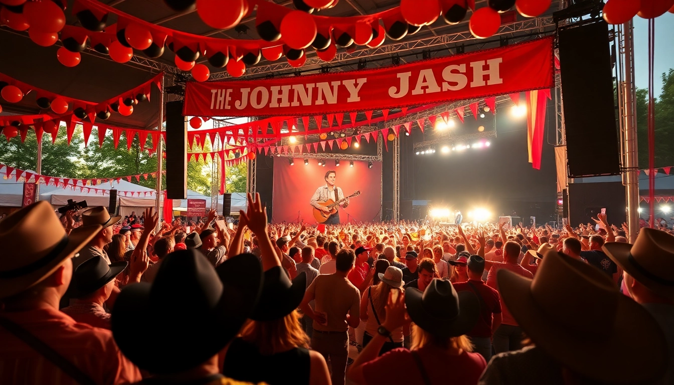 Join the vibrant celebration at johnnycashbirthday.com, where fans enjoy live music and festive decor honoring the legend.