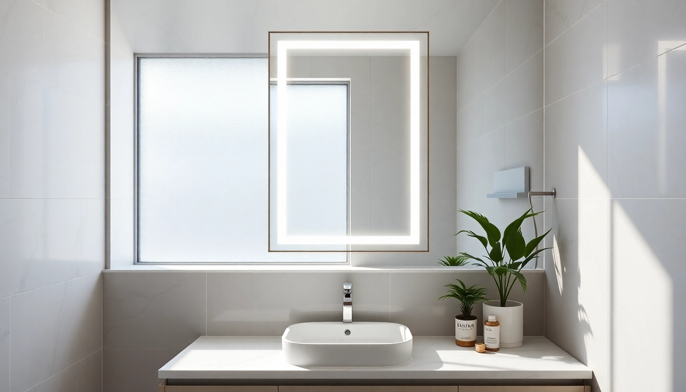 Enhance your led mirror bathroom with elegant designs and modern lighting fixtures.