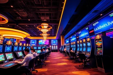 Exciting scene at the online casino luck8win.live showcasing players enjoying various games.