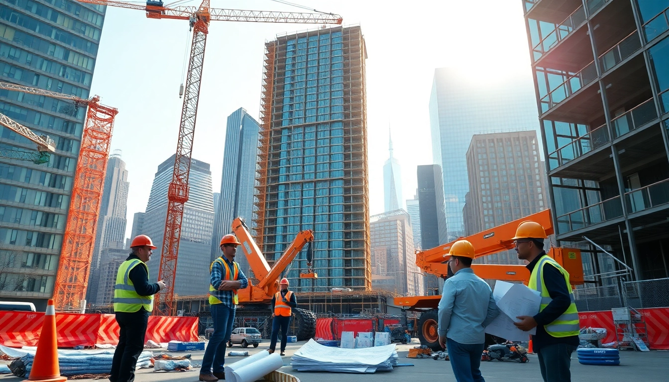 New York City General Contractor overseeing a vibrant construction site in NYC.