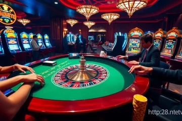 Experience thrilling gameplay at http://2b8.network/ with a vibrant casino atmosphere, roulette, and poker action.