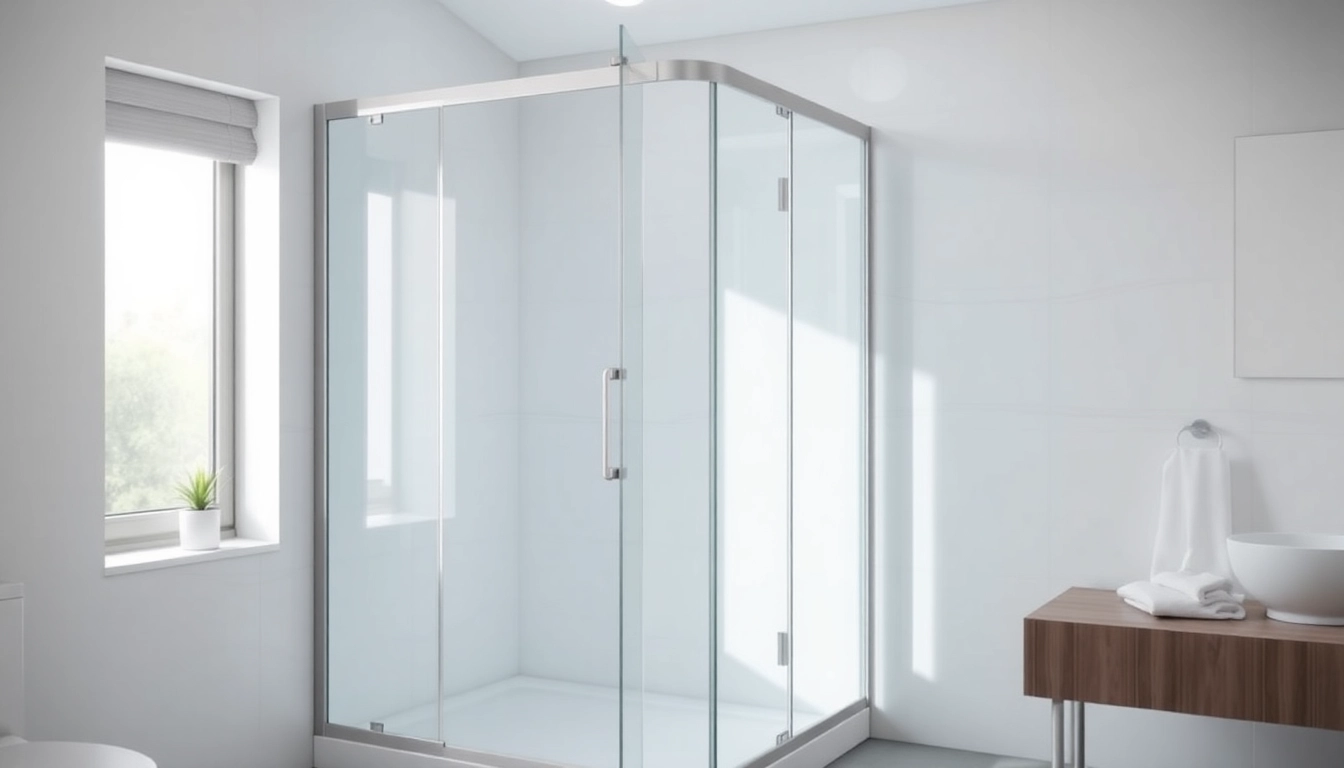 Entdecken Sie die elegante duschkabine 100x100 pendeltür in einem modernen Badezimmer mit stilvollen Fliesen.