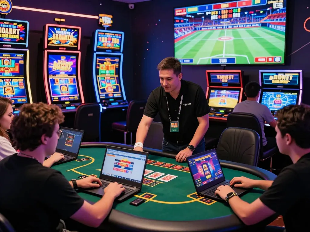 Exciting online gaming atmosphere at TG88 casino, showcasing vibrant tables and engaged players.