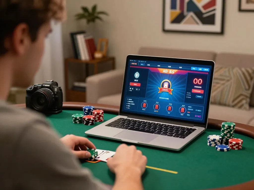 Engaging in online poker gaming with five88cn while managing bankroll and strategy plans.