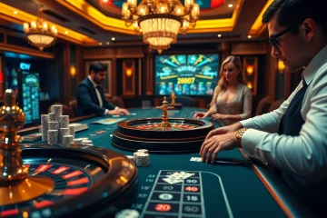 Exciting casino experience at ev88.com with professional dealers and vibrant gaming atmosphere.