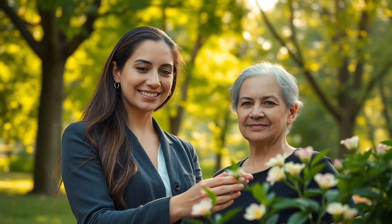 Enhancing mental wellness through personalized coaching in a tranquil park.