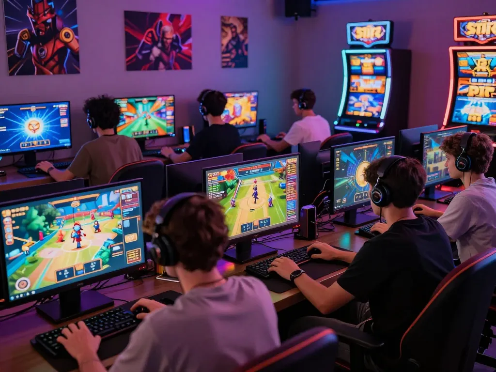 Engaged players enjoying diverse games at Hitclub, showcasing the vibrant experience to tải hitclub.