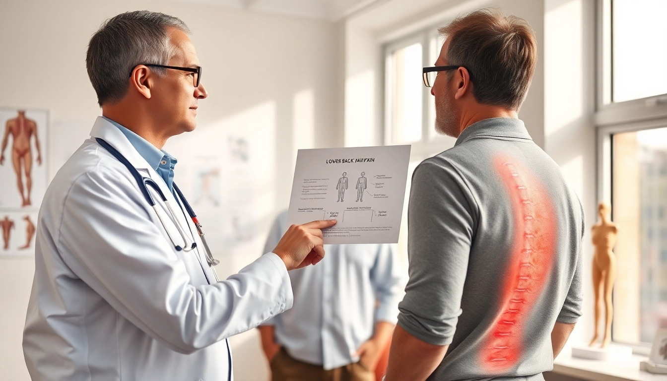 Identify lower back pain causes with expert guidance in a clinical setting.