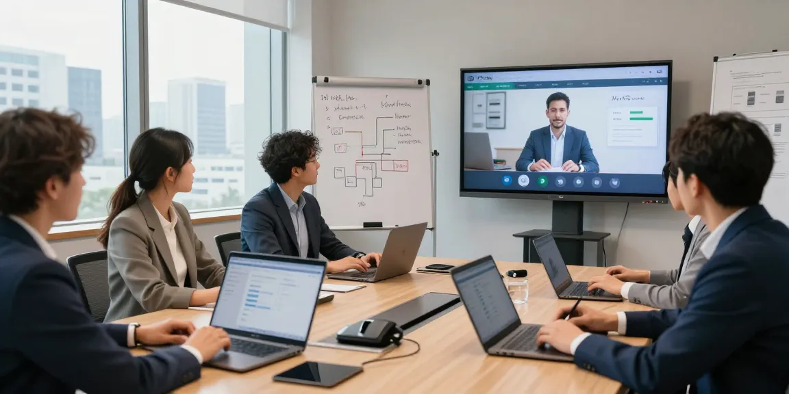 VoIP phone system UK discussion with professionals collaborating in a modern office setting