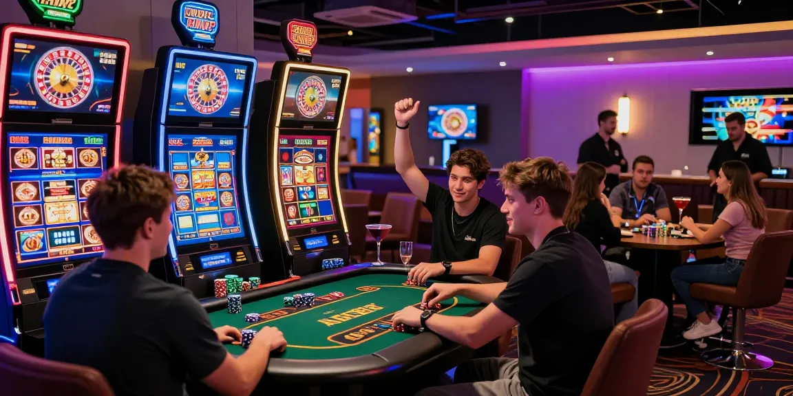 Players enjoying exciting games at vibrant credit card casinos with engaging atmosphere.