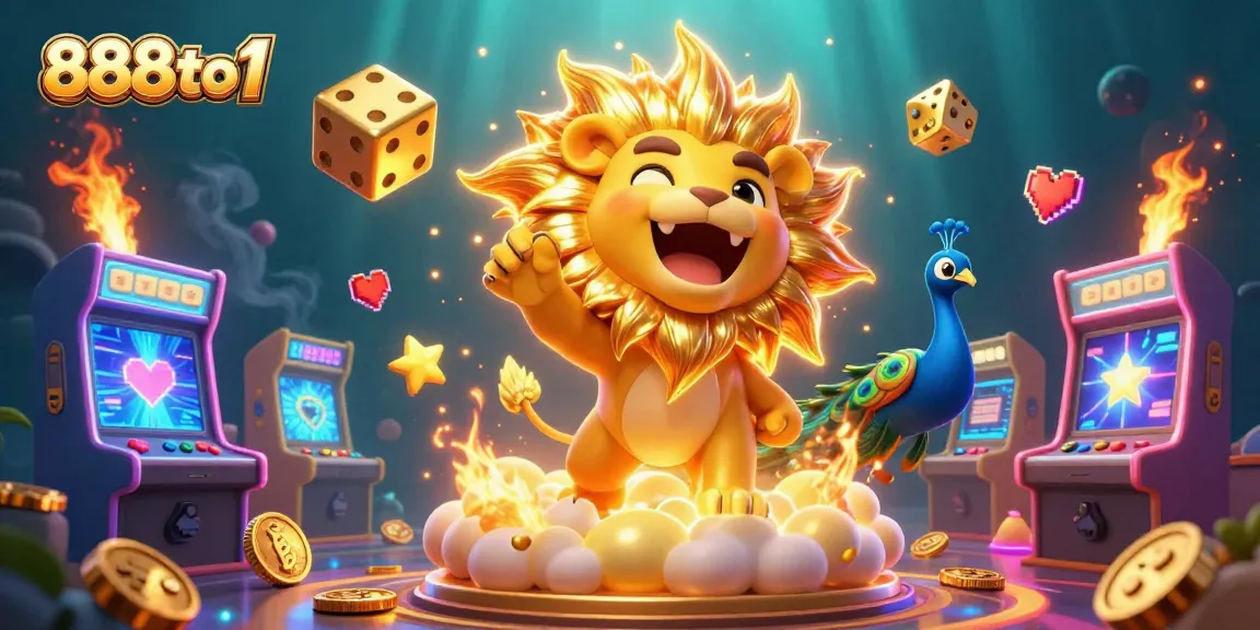 Experience thrilling wins at 888to1 with a dazzling 3D casino adventure featuring vibrant gaming elements!